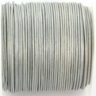 Leer rond 1.5 mm zilver 